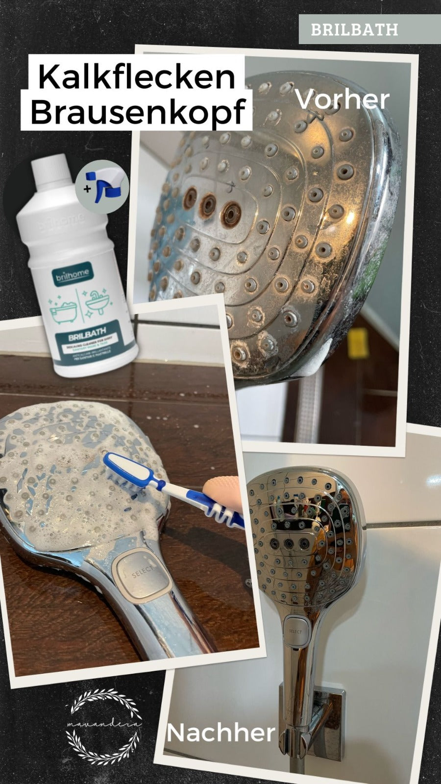 Brilbath- Kalkreiniger ohne Sprühkopf