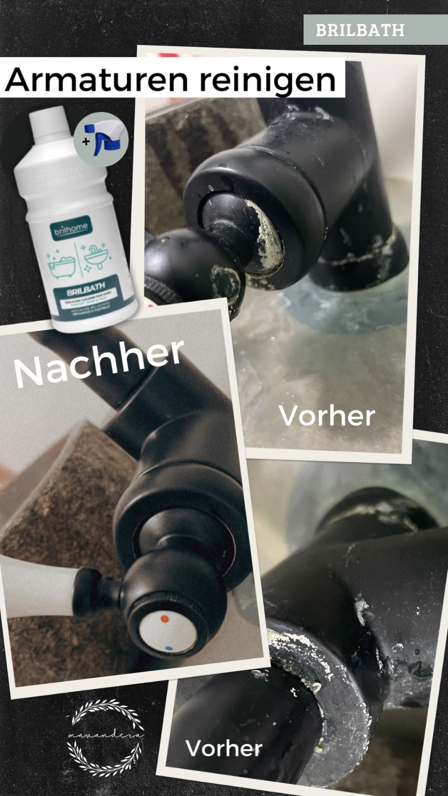 Brilbath- Kalkreiniger ohne Sprühkopf