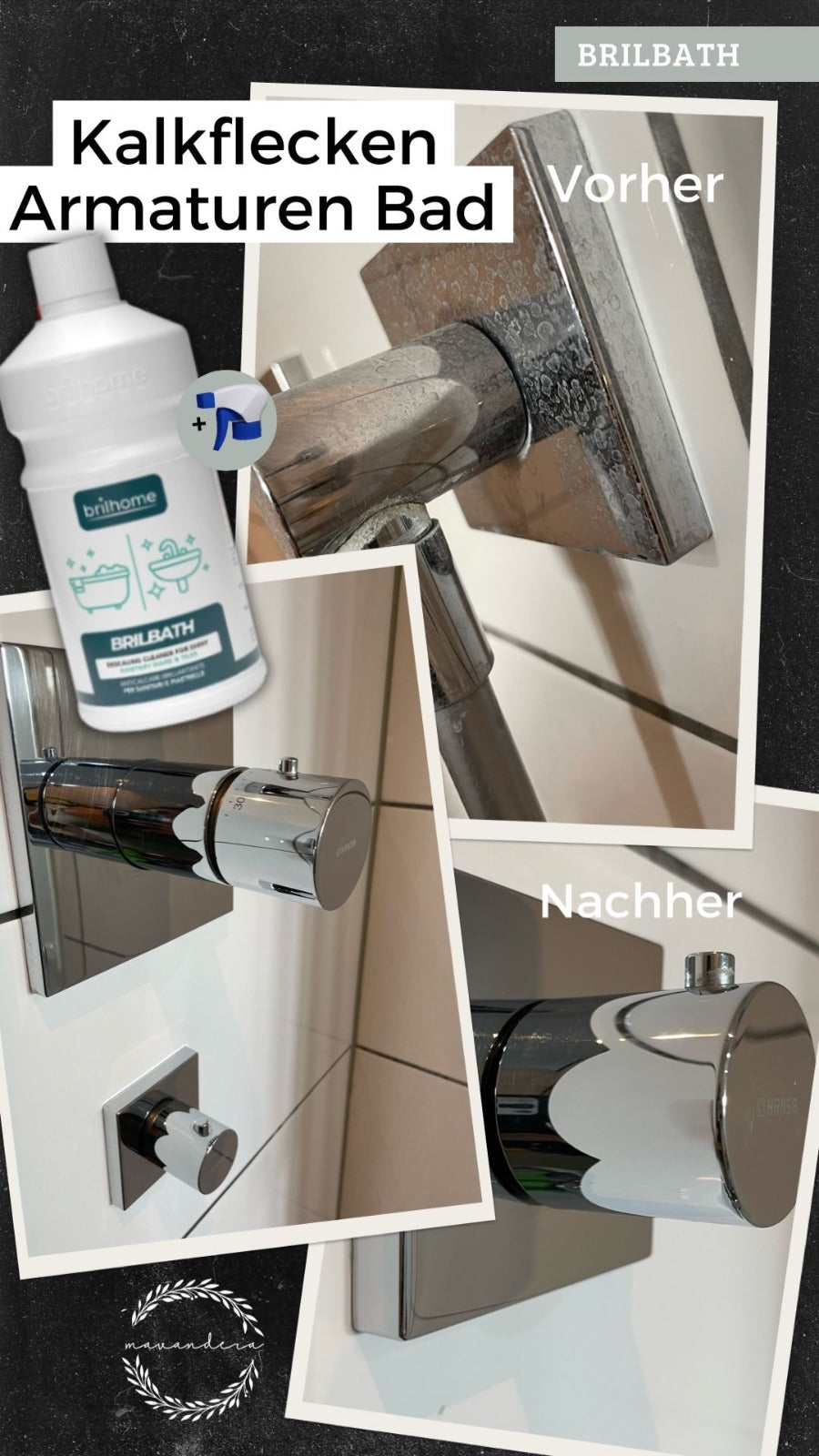 Brilbath- Kalkreiniger ohne Sprühkopf