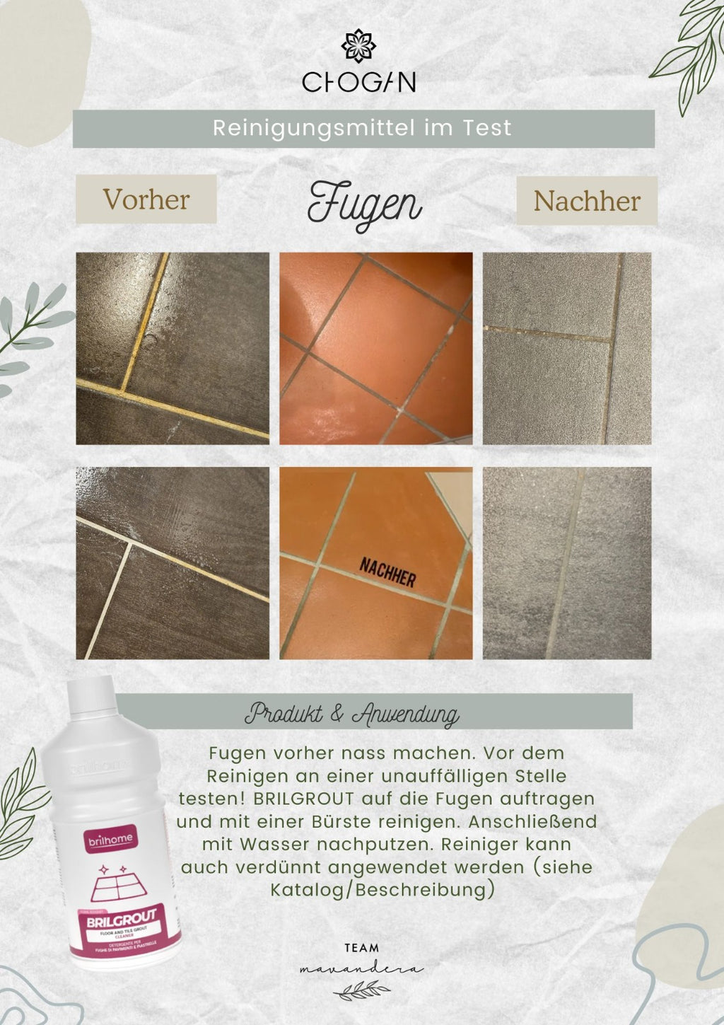 BRILGROUT – Fugenreiniger Konzentrat