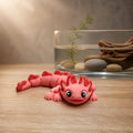 Articulated Axolotl – Der bewegliche Glücksbringer in Pink